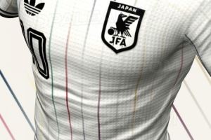 日本队2026世界杯客场球衣曝光，多彩条纹寓意深远