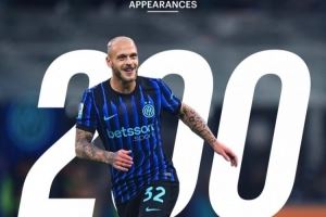 太子！27岁迪马尔科解锁国米200场里程碑，贡献20球37助攻